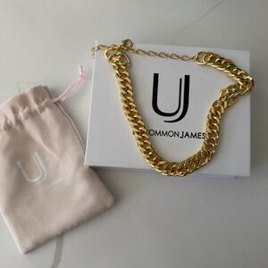 Uncommon James Gold Polished Chunky Curb Necklace